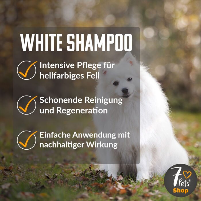Produktvorteile-White-Shampoo-Hundeshampoo-helles-Fell