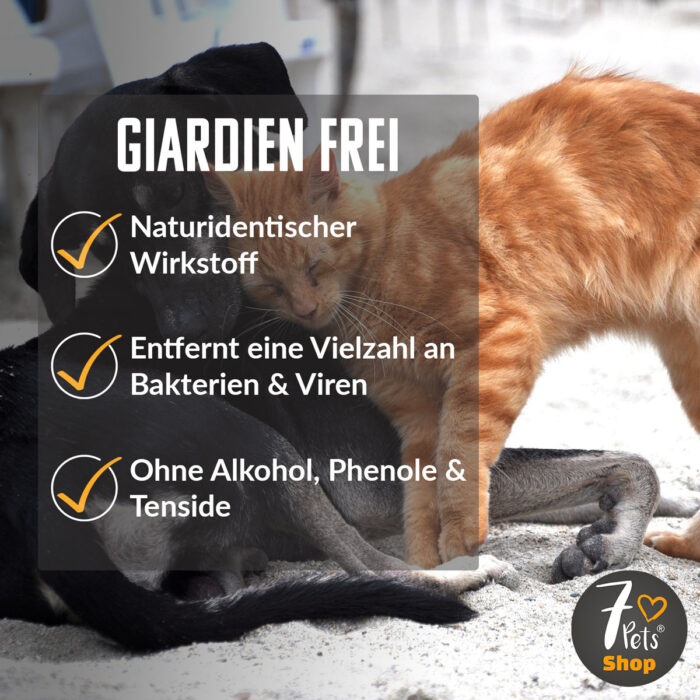 Produktvorteile Giardien Spray